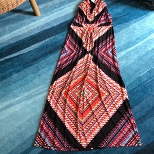 (EUC) Chico's multicolor print maxi dress small